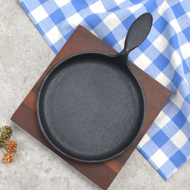 주물팬 세트 캠핑용무쇠팬 에그인헬냄비 스테이크주물팬, 소