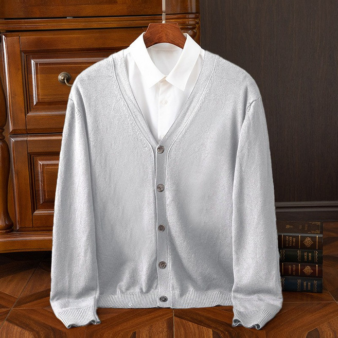 남자 가을 겨울 비즈니스 캐주얼 니트 카디건