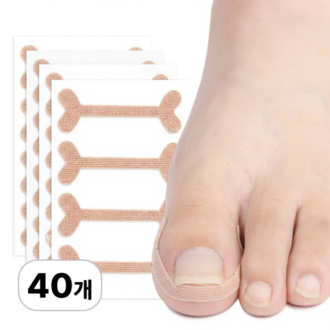 로멀리 내성발톱 테이프 보호 밴드, 40개