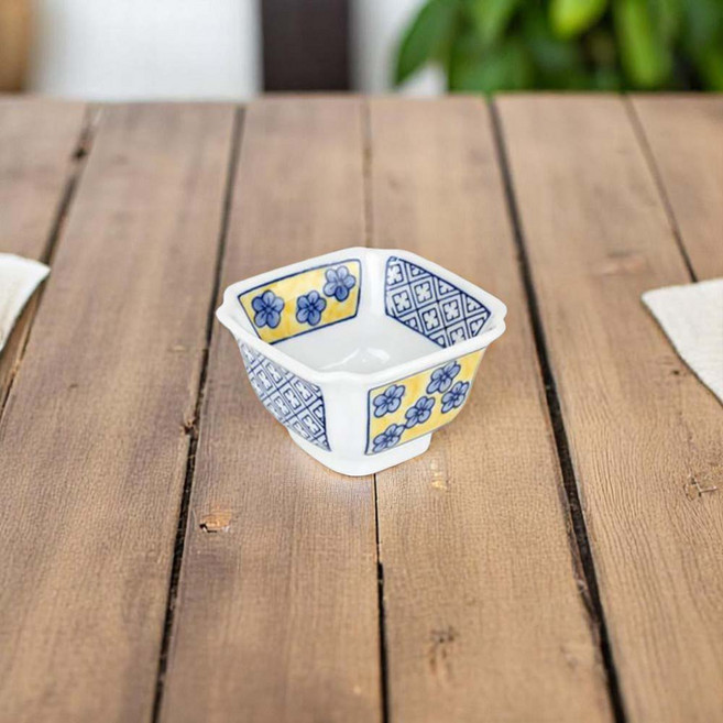 꽃잎 팔각깊은찬기 VIP 도자기 다용도 그릇 접시 업소용, 없음, 1개