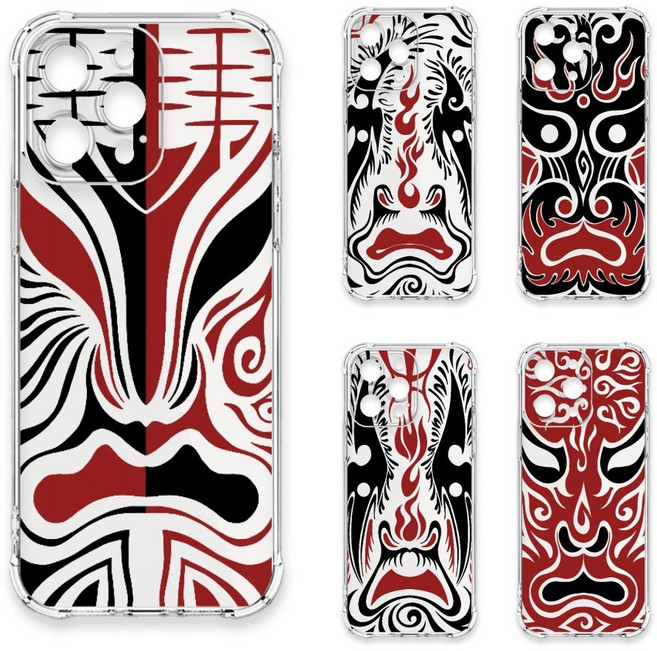 TRON iPhone 17e 手機殼，八家將臉譜，四角防摔軟殼