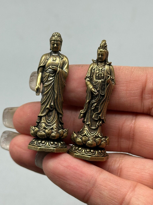 法器 觀音佛像 一對, 如圖所示, 1個