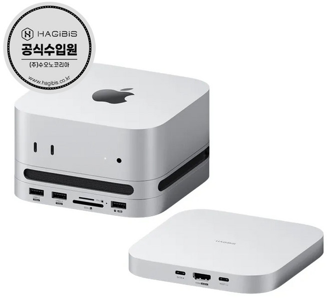 하기비스 맥미니 M4 M4 Pro M2 NVNE SSD인클로저 도킹스테이션 MC65, MC65 / Silver, 1개