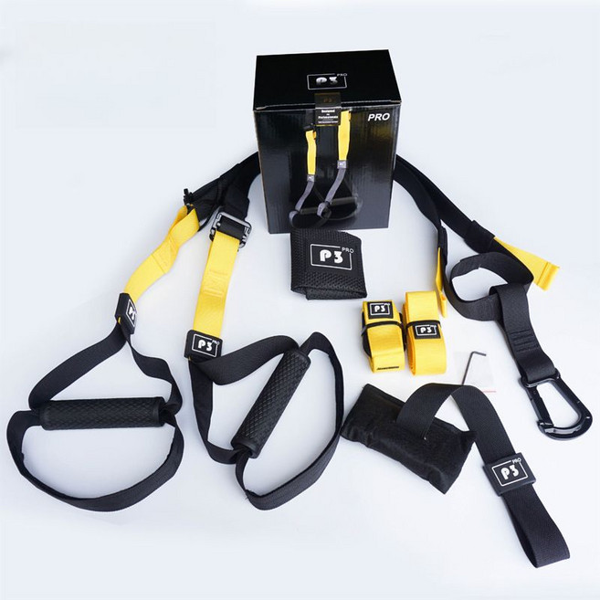 TRX 벨트 밴드 로프 트레이닝 홈짐 피트니스 운동 홈에디션-블랙옐로우, 홈스페셜에디션(길이조절가능)-옐로우