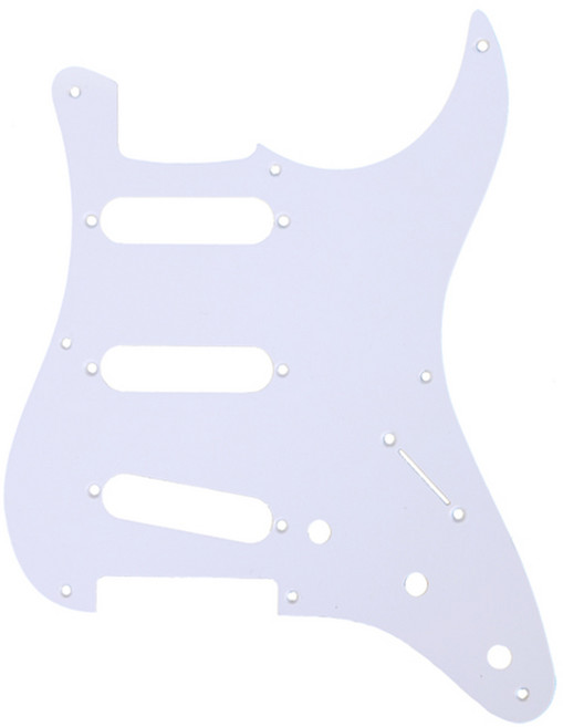 펜더 57 Vintage 스트랫 호환 픽가드 싱싱싱 8홀 Fender Pickguard White, 1개