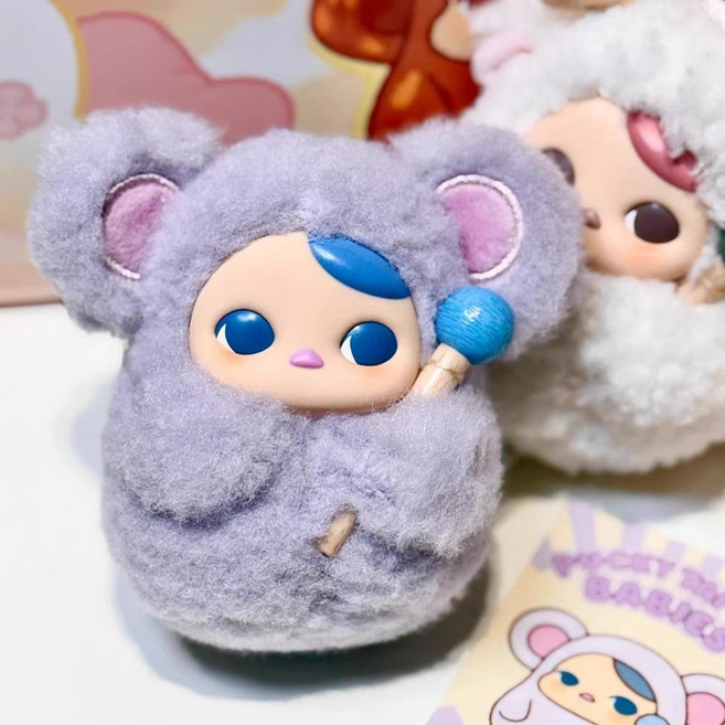 畢奇敲敲系列搪膠發聲毛絨掛件盲盒玩具禮物木魚瑪特PUCKY便宜, 1個, 【木魚機敏】15cm