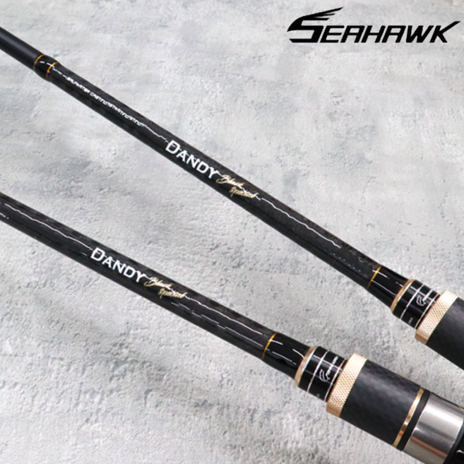 씨호크 댄디 블랙 바다 루어 인쇼어 낚시대 광어 우럭, P802MS (스피닝), 혼합색상