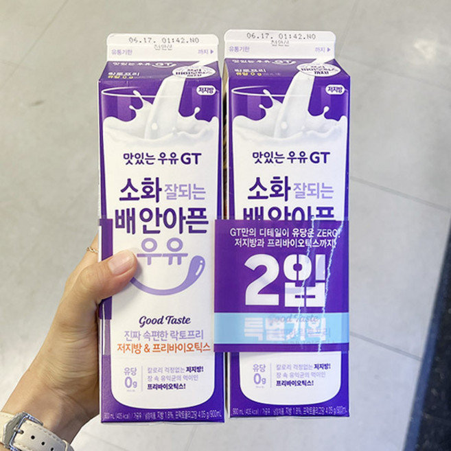 소화잘되는 배안아픈 우유, 900ml, 4개