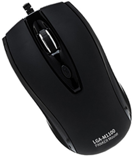 FOR LG USB 유선 마우스 LGA-M1100, 블랙