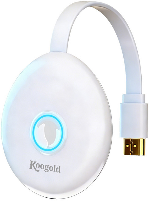 Koogold 5G 4K TV 무선 미러링 미라캐스트 HD MHL동글 스마트폰미러링 미러링 송수신기 미러링 TVING 유튜브 연결 휴대폰, 1개