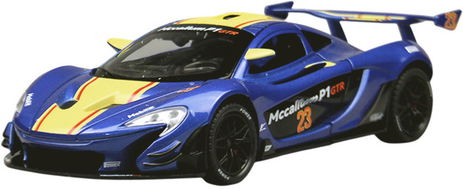 마이카 다이캐스트 금속 1:22 맥라렌 P1 GTR 모델 자동차 모형 피규어 장식, 1개, 03.블루