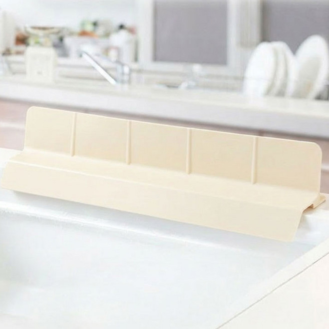 에스테 싱크대 물막이 58cm 실리콘 물튀김방지 설거지 가림막 높이 9cm, 크림베이지, 1개