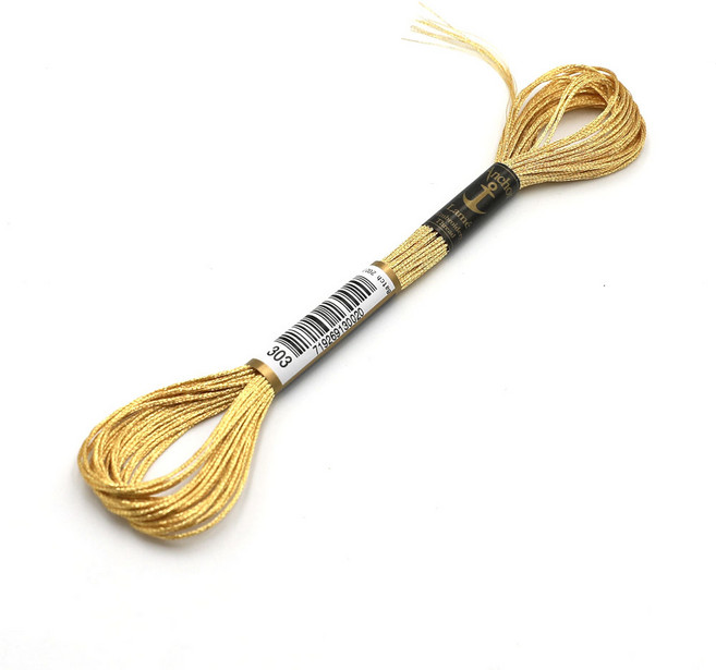 조이십자수 앵커 라메 메탈릭사 Anchor Lame, 8m, 303(금사), 1개