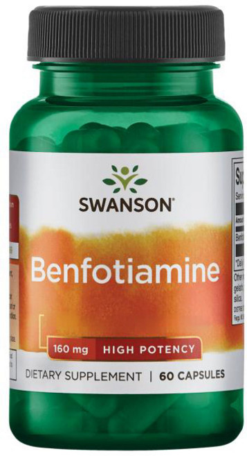 Swanson 斯旺森 苯磷硫胺膠囊 160mg, 1罐, 60顆