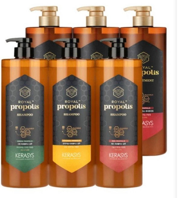 KeraSys 可瑞絲 皇家蜂王漿洗髮精/護髮素 1000ml (經典蜂膠/綠蜂膠/紅蜂膠), 1L, 1個