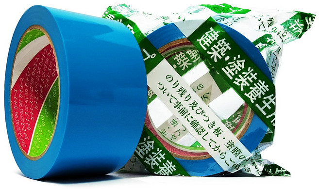 보양테이프 커트에이스 50mmx25m 잔사 끈적이 적은 무잔사 이지컷 마스킹 테이프, 1개, 7.커트에이스강점착MB(파랑)50mmx25m