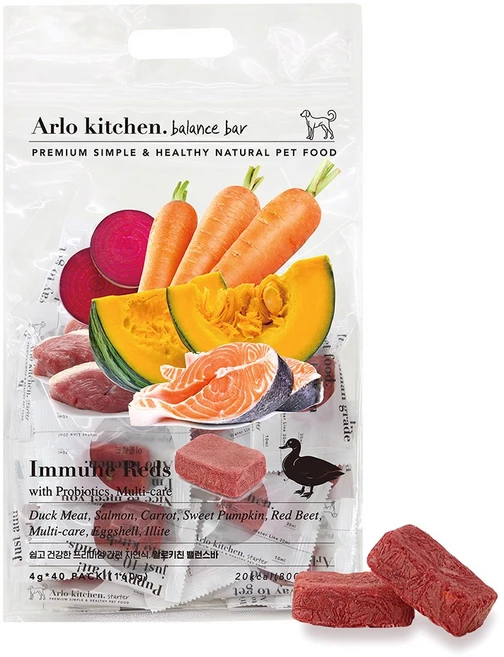 알로키친 기관지 기침 완화 자연식 이뮨레드 40개입 (160g), 오리, 160g, 1개 - 쿠팡