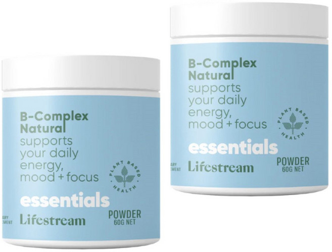LIFESTREAM VITAMIN B-COMPLEX 라이프스트림 내추럴 비타민 B 컴플렉스 파우더 60g 2팩