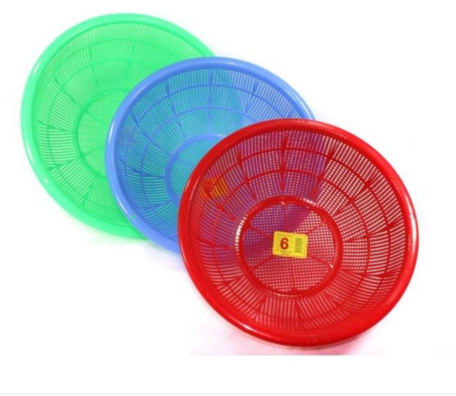 유진 플라스틱 원형소쿠리 1호~14호, 군청, 1개