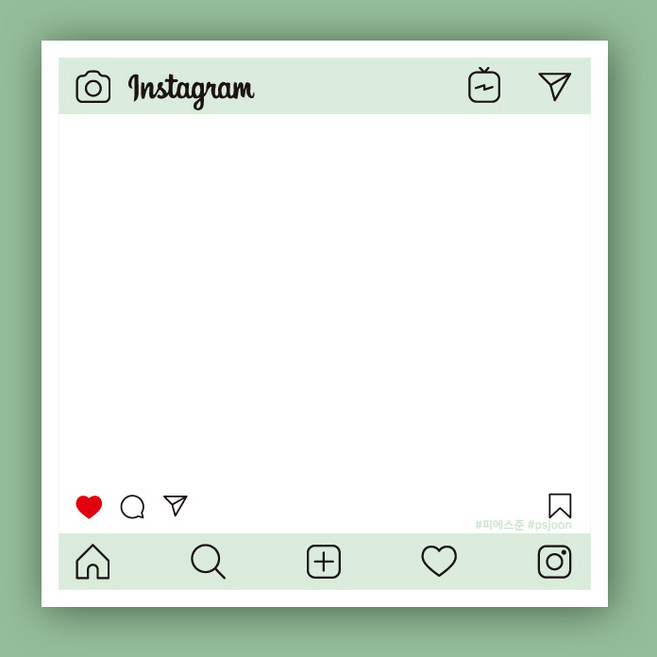 피에스준 예쁜 떡메모지 디자인 모음 메모지, 1개, 떡메 118. 그린 인스타그램