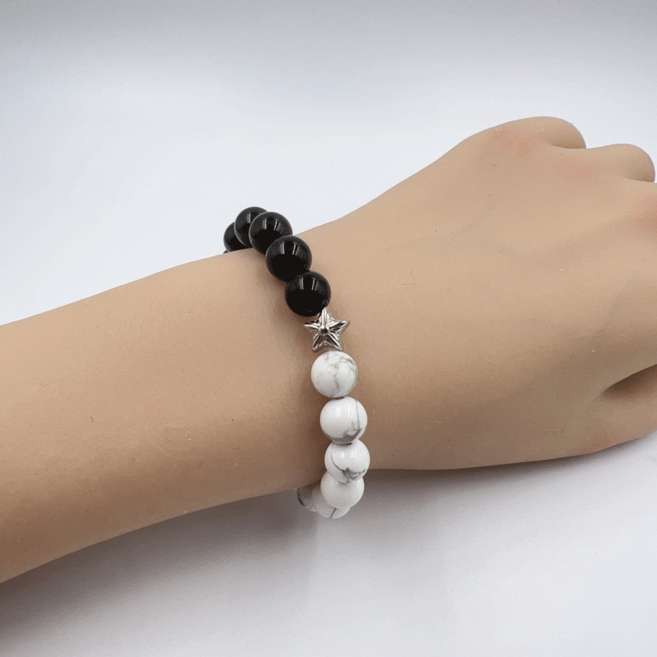 프로메타 아코파제 흑요석 백송석 음양오행 비즈 팔찌 취업 승진 성공 합격기원 선물