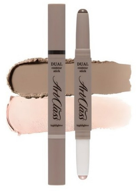 투쿨포스쿨 듀얼 컨투어 스틱 2.2g, 2호 쿨 듀오 컬러, 2개