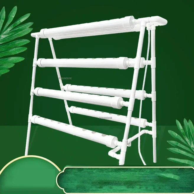 재배 상자 원예 성장 72 홀 파이프 키트 실내 수직 수경법 시스템 랙 l, 01 72 plants