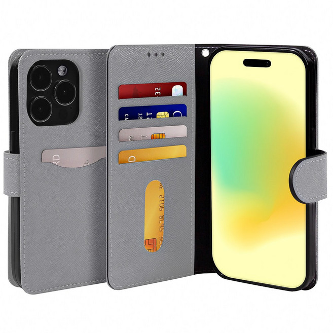 폰누리 백포켓 카드수납 가죽 다이어리 휴대폰 케이스