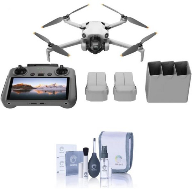DJI 미니 4 프로 RC 2 접이식 드론 4K HDR 비디오 카메라 탑재 성인용 무게 0549파운드249g 이하 34분 비행 시간 최대 20km 영상 전송 거리 전방위 시야, Mini 4 Pro Fly More Combo Plus, 1개