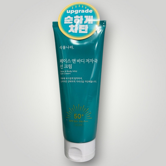 식물나라 저자극 산소수페이스앤바디 선크림 SPF50+ PA++++, 2개, 150ml