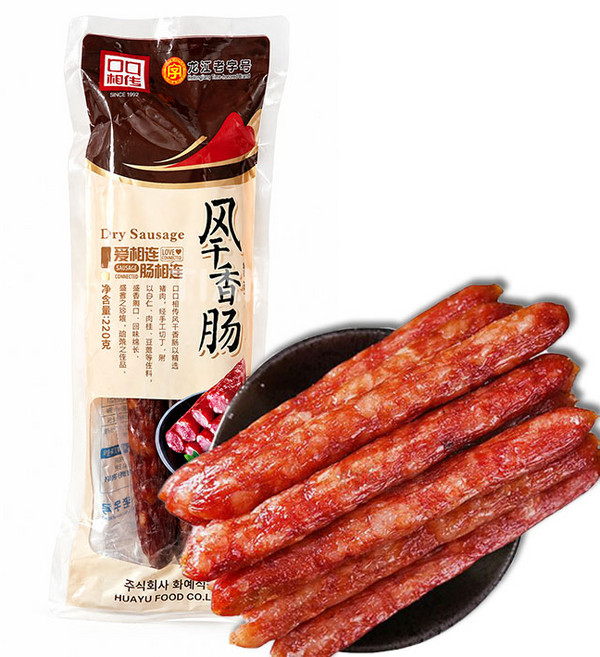 천천중국식품 국내제조 중국전통식 풍건소시지, 220g, 1개