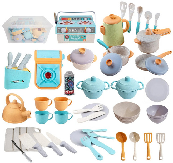 꼬마천사 쿠킹 종합 소꿉놀이 세트 78P, 1개