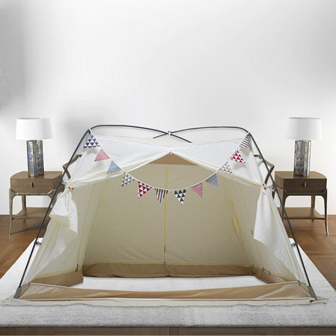 이지룸 프리미엄 난방텐트 + 가랜드 세트 싱글 퀸 킹 보온 실내 거실 방한텐트 외풍차단