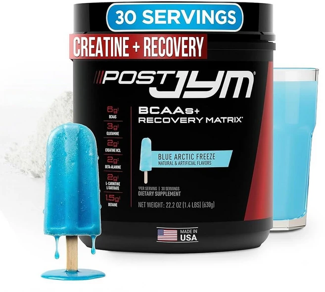 Post JYM BCAA 리커버리 매트릭스 블루 아틱 프리즈 630g, 1개 - 쿠팡