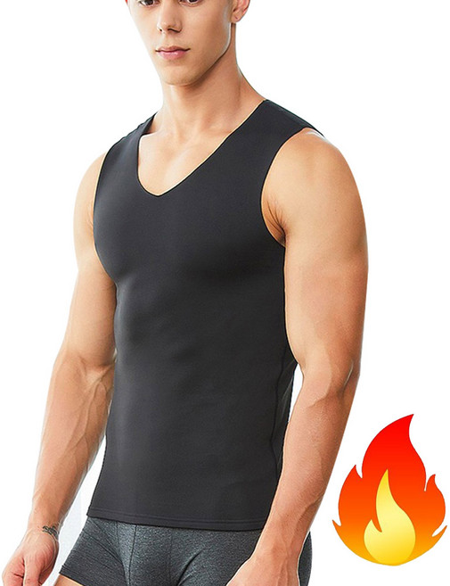 스포코지 겨울 남자 기모 나시 티 남성 보온 발열 내복 심리스 2장 3장