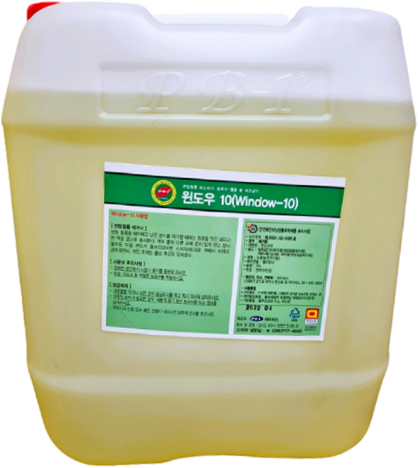 윈도우텐 유리세정제 주차스티커제거 테이프제거 썬팅필름제거 본드제거제 18.75L, 1개