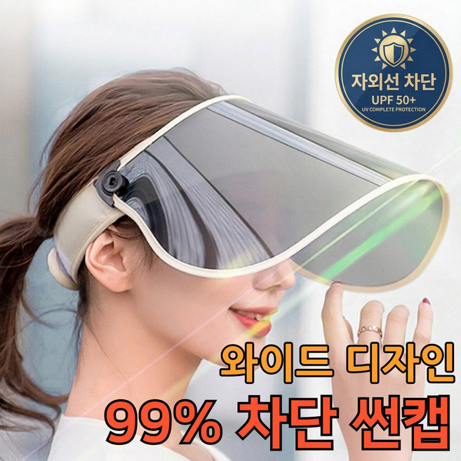리베오 자외선차단 썬캡 와이드챙 UV차단 날개 모자