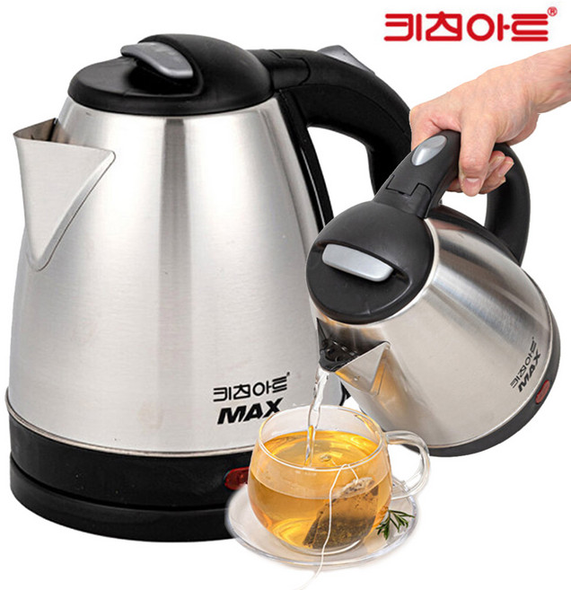 키친아트 맥스 스텐 무선 전기주전자 1.8L, KAEK-MX18