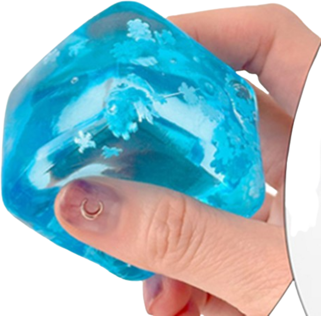 에코에듀 아이스 큐브 말랑이 신상말랑이 인기말랑이 친구선물추천, 3개