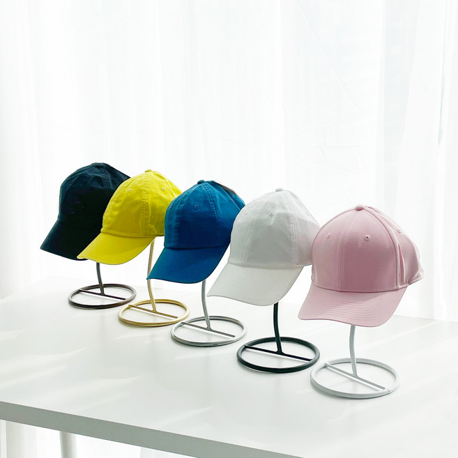 모자 철제 받침대 스탠드 걸이 정리대 가발 거치대 진열대, 골드, 1개