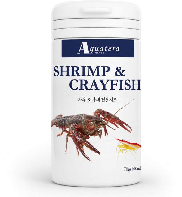 아쿠아테라 고단백 새우 가재 사료, 100ml, 70g, 1개