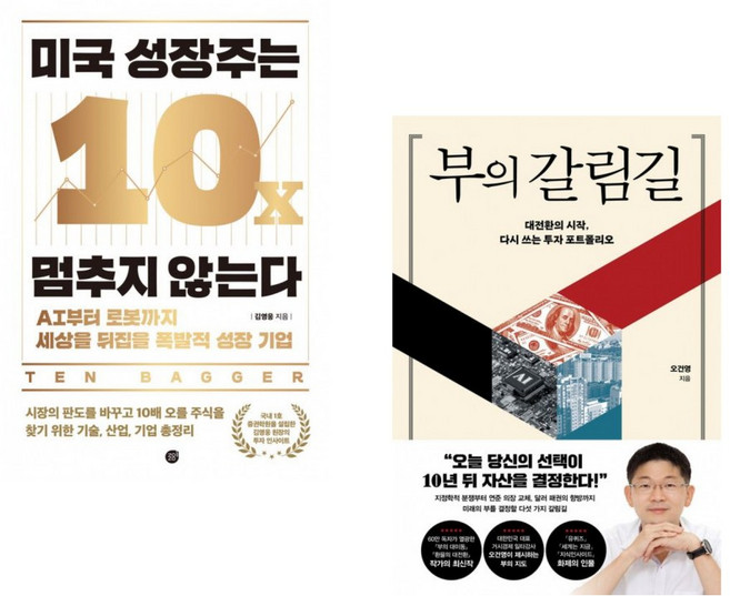 (인기도서) (김영웅) 미국 성장주는 멈추지 않는다 + (오건영) 부의 갈림길 (전2권)