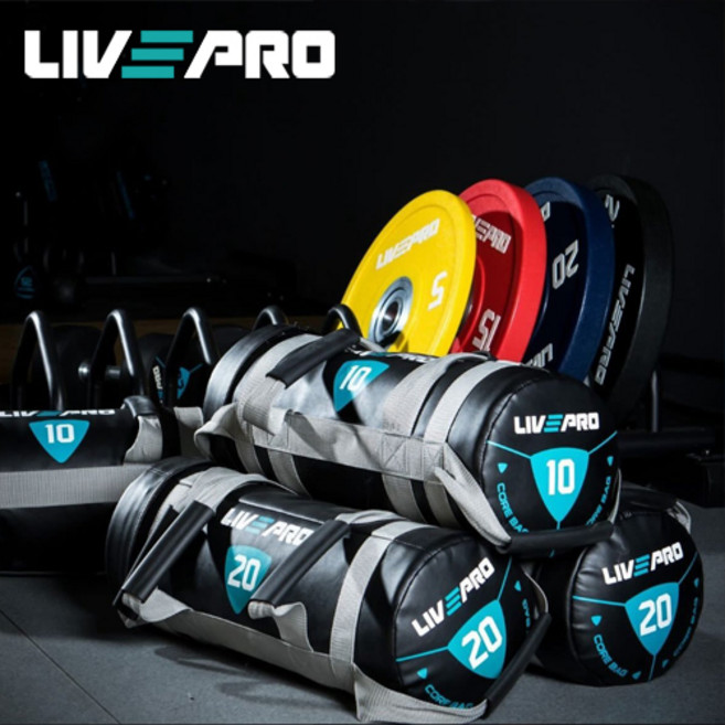 리브프로 파워백 바벨, 15kg, 블랙, 1개