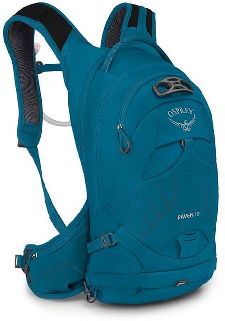 Osprey 오스프리 Raven 14L 여성용 자전거 백팩 유압 저장소 포함 우주 여행 그레이_151186, 10L, Waterfront Blue_151186