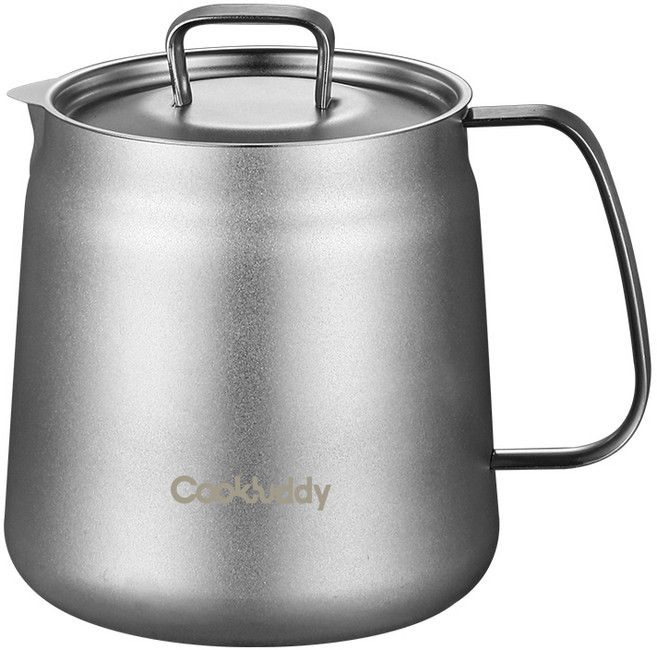 CookBuddy 304 스텐 무연마제 인덕션 주전자, 은, 1개, 1.5L