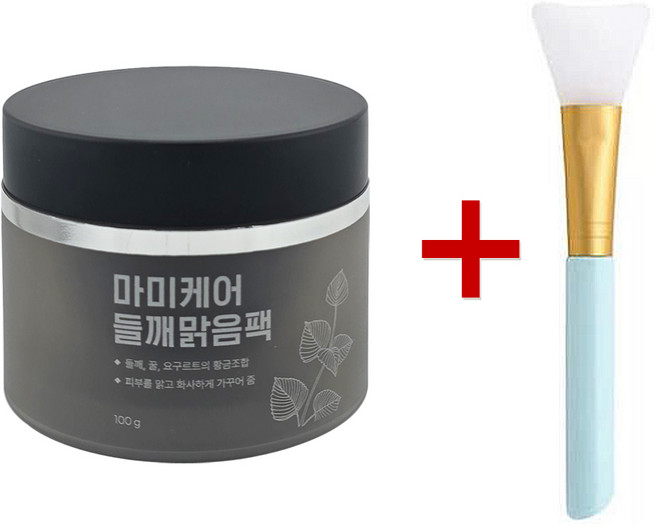 마미케어 들깨맑음팩+실리콘브러쉬 100g 1개