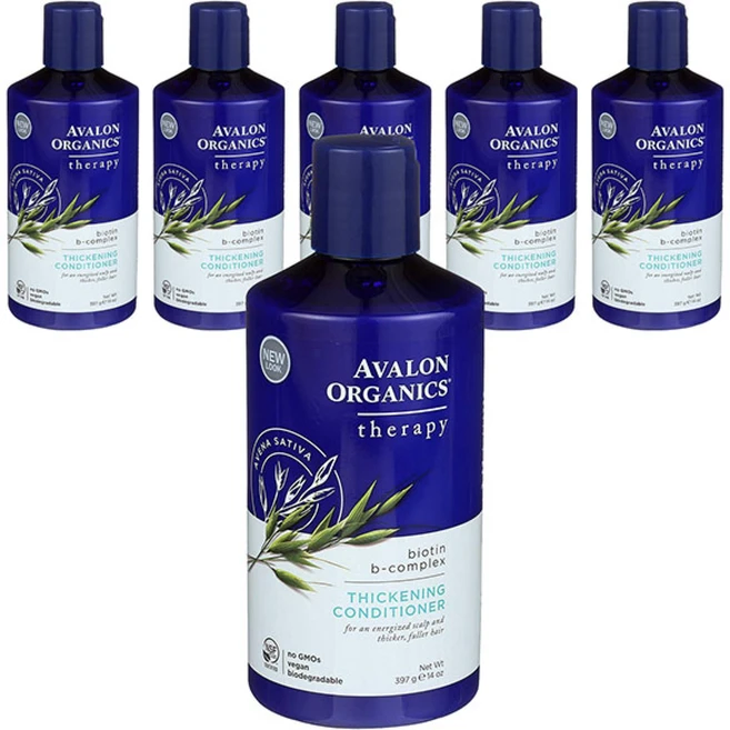 아발론오가닉스 비오틴 B-콤플렉스 씨크닝 컨디셔너, 397g, 6개 - 쿠팡