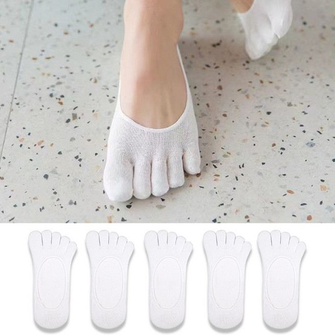 프로암스 남성용 순면 발가락 누드덧신