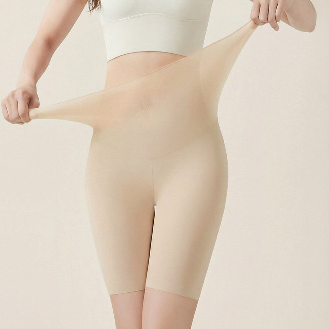 미미캐츠 미미캐츠 2매구성 하이웨스트 초슬림 고탄력 아주 얇은 5부 속바지 레깅스 2매 P-7305