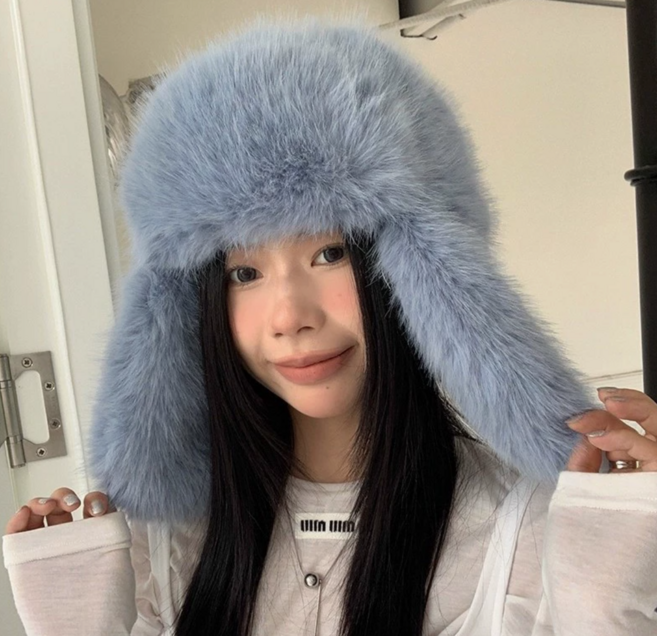 따듯한 겨울 귀마개 털모자